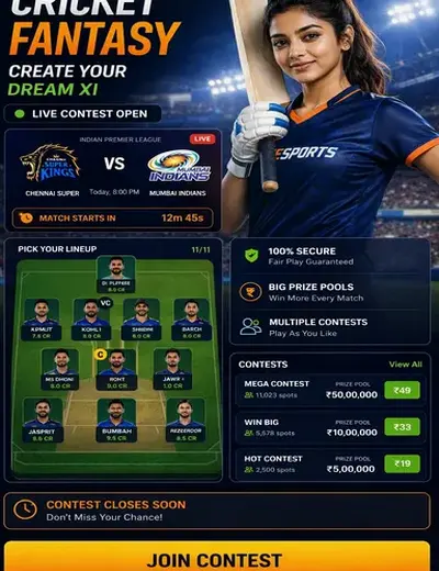 Andar (speed cards) fantasy cricket & matchday visual 3